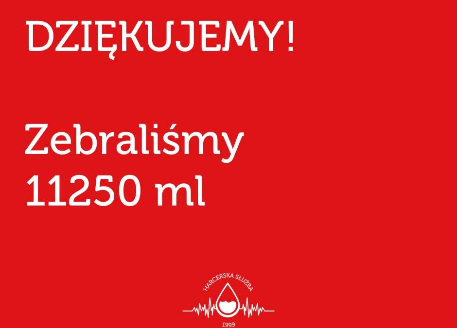 KOLEJNA AKCJA HARCERSKIEJ SŁUŻBY KRWI 